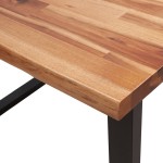 vidaXL Set de masă din 3 piese, margini naturale, lemn masiv de acacia vidaXL Set de masă din 3 piese, margini naturale, lemn masiv de acacia