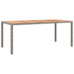 vidaXL Set mobilier grădină cu perne, 9 piese, gri, poliratan vidaXL Set mobilier grădină cu perne, 9 piese, gri, poliratan