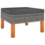 vidaXL Set mobilier grădină, 3 piese, poliratan & lemn masiv eucalipt vidaXL Set mobilier grădină, 3 piese, poliratan & lemn masiv eucalipt