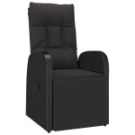 vidaXL Set mobilier de grădină cu perne, 9 piese, negru, poliratan vidaXL Set mobilier de grădină cu perne, 9 piese, negru, poliratan