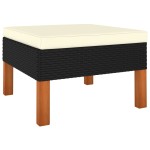 vidaXL Set mobilier grădină, 3 piese, poliratan & lemn masiv eucalipt vidaXL Set mobilier grădină, 3 piese, poliratan & lemn masiv eucalipt