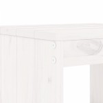 vidaXL Set bistro de grădină, 3 piese, alb, lemn masiv de pin vidaXL Set bistro de grădină, 3 piese, alb, lemn masiv de pin