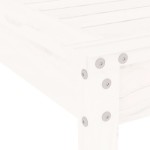 vidaXL Set bistro de grădină, 3 piese, alb, lemn masiv de pin vidaXL Set bistro de grădină, 3 piese, alb, lemn masiv de pin