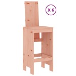 vidaXL Set bar de grădină, 7 piese, lemn masiv douglas