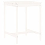 vidaXL Set bar de grădină, 3 piese, alb, lemn masiv de pin