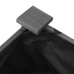 vidaXL Jardinieră pe roți cu căptușeală gri 71x37x80cm lemn masiv brad