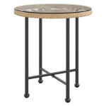 vidaXL Set mobilier de grădină, 3 piese, poliratan