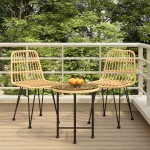 vidaXL Set mobilier de grădină, 3 piese, poliratan vidaXL Set mobilier de grădină, 3 piese, poliratan
