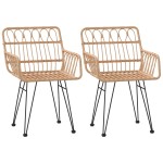 vidaXL Set mobilier de grădină, 3 piese, poliratan vidaXL Set mobilier de grădină, 3 piese, poliratan