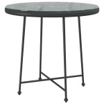 vidaXL Set mobilier de grădină, 5 piese, negru, poliratan vidaXL Set mobilier de grădină, 5 piese, negru, poliratan