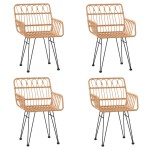 vidaXL Set mobilier de grădină, 5 piese, poliratan vidaXL Set mobilier de grădină, 5 piese, poliratan