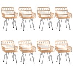 vidaXL Set mobilier de grădină, 9 piese, poliratan vidaXL Set mobilier de grădină, 9 piese, poliratan