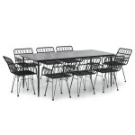 vidaXL Set mobilier de grădină, 9 piese, poliratan vidaXL Set mobilier de grădină, 9 piese, poliratan