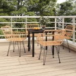 vidaXL Set mobilier de grădină, 5 piese, poliratan vidaXL Set mobilier de grădină, 5 piese, poliratan