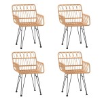 vidaXL Set mobilier de grădină, 5 piese, poliratan vidaXL Set mobilier de grădină, 5 piese, poliratan