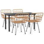 vidaXL Set mobilier de grădină, 5 piese, poliratan vidaXL Set mobilier de grădină, 5 piese, poliratan