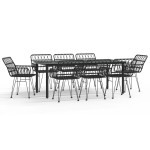 vidaXL Set mobilier de grădină, 9 piese, poliratan vidaXL Set mobilier de grădină, 9 piese, poliratan