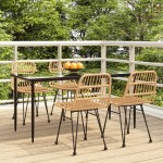 vidaXL Set mobilier de grădină, 5 piese, poliratan vidaXL Set mobilier de grădină, 5 piese, poliratan