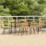 vidaXL Set mobilier de grădină, 9 piese, poliratan vidaXL Set mobilier de grădină, 9 piese, poliratan