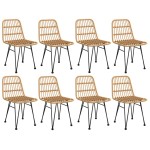 vidaXL Set mobilier de grădină, 9 piese, poliratan vidaXL Set mobilier de grădină, 9 piese, poliratan