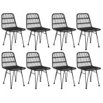 vidaXL Set mobilier de grădină, 9 piese, poliratan vidaXL Set mobilier de grădină, 9 piese, poliratan