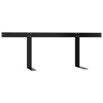 vidaXL Spătar pentru canapea din paleți, negru, 110 cm, fier vidaXL Spătar pentru canapea din paleți, negru, 110 cm, fier