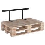 vidaXL Spătar pentru canapea din paleți, negru, 110 cm, fier vidaXL Spătar pentru canapea din paleți, negru, 110 cm, fier