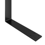 vidaXL Spătar pentru canapea din paleți, negru, 110 cm, fier vidaXL Spătar pentru canapea din paleți, negru, 110 cm, fier