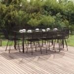 vidaXL Set mobilier de grădină, 9 piese, poliratan vidaXL Set mobilier de grădină, 9 piese, poliratan