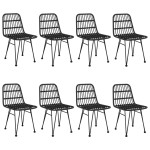 vidaXL Set mobilier de grădină, 9 piese, poliratan vidaXL Set mobilier de grădină, 9 piese, poliratan