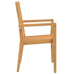 vidaXL Set mobilier pentru grădină, 3 piese, lemn masiv de tec