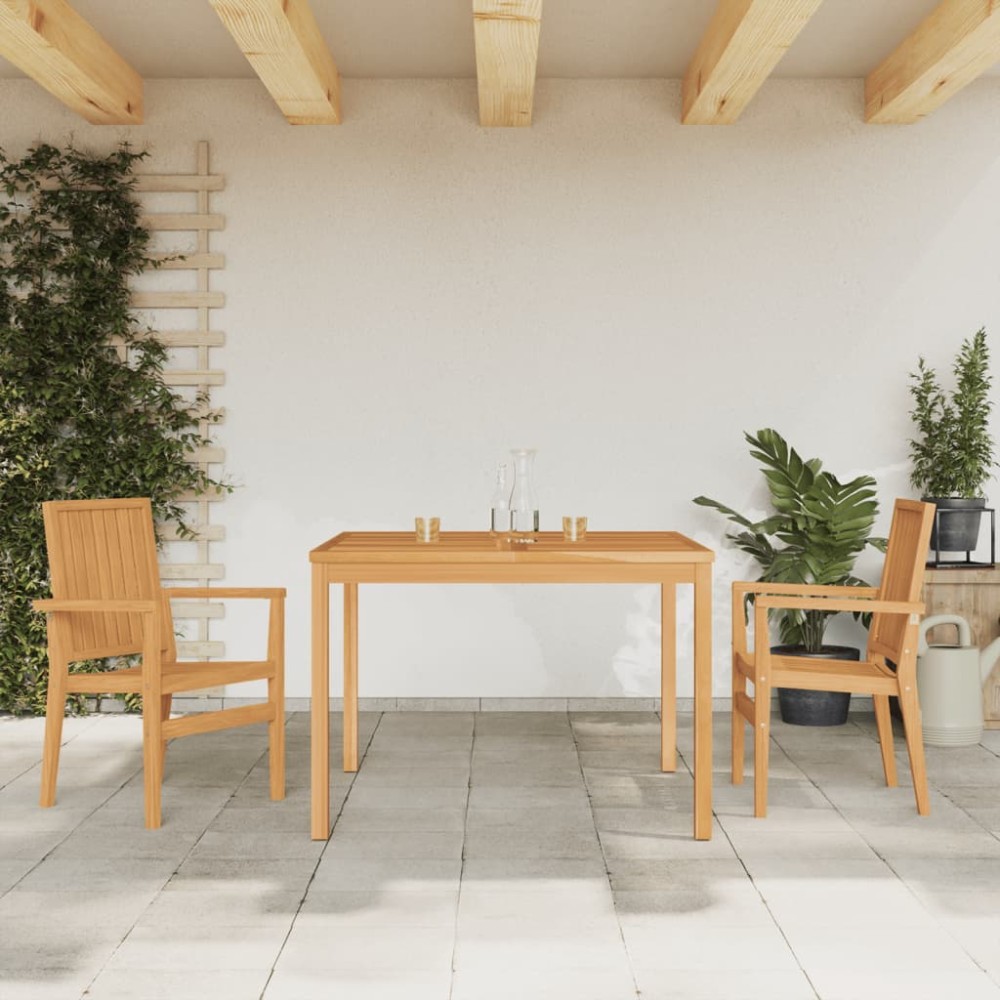 vidaXL Set mobilier pentru grădină, 3 piese, lemn masiv de tec