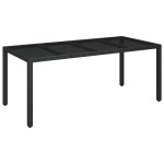 vidaXL Set mobilier de grădină cu perne, 9 piese, negru, poliratan vidaXL Set mobilier de grădină cu perne, 9 piese, negru, poliratan