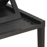 vidaXL Șezlong, antracit, plastic