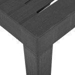 vidaXL Masă de grădină, gri, 79x65x72 cm, plastic vidaXL Masă de grădină, gri, 79x65x72 cm, plastic