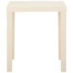 vidaXL Masă de grădină, alb, 79x65x72 cm, plastic vidaXL Masă de grădină, alb, 79x65x72 cm, plastic