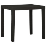 vidaXL Masă de grădină, antracit, 79x65x72 cm, plastic vidaXL Masă de grădină, antracit, 79x65x72 cm, plastic
