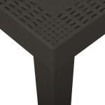vidaXL Masă de grădină, antracit, 79x65x72 cm, plastic vidaXL Masă de grădină, antracit, 79x65x72 cm, plastic