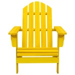 vidaXL Scaun de grădină Adirondack, galben, lemn masiv de brad