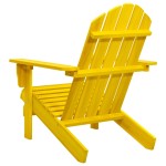 vidaXL Scaun de grădină Adirondack, galben, lemn masiv de brad