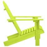 vidaXL Scaun de grădină Adirondack, verde, lemn masiv de brad