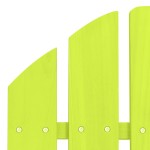 vidaXL Scaun de grădină Adirondack, verde, lemn masiv de brad