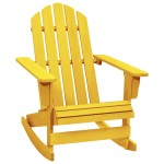 vidaXL Scaun balansoar de grădină Adirondack galben lemn masiv brad vidaXL Scaun balansoar de grădină Adirondack galben lemn masiv brad