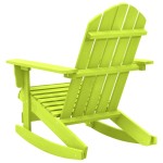 vidaXL Scaun balansoar de grădină Adirondack, verde, lemn masiv brad