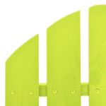 vidaXL Scaun balansoar de grădină Adirondack, verde, lemn masiv brad