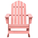 vidaXL Scaun balansoar de grădină Adirondack, roz, lemn masiv de brad vidaXL Scaun balansoar de grădină Adirondack, roz, lemn masiv de brad