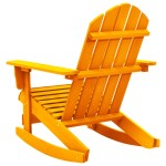 vidaXL Scaun balansoar grădină Adirondack portocaliu lemn masiv brad