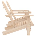 vidaXL Scaune de grădină Adirondack cu masă de ceai, lemn masiv brad vidaXL Scaune de grădină Adirondack cu masă de ceai, lemn masiv brad