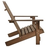 vidaXL Scaun de grădină Adirondack cu 2 locuri, maro, lemn de brad