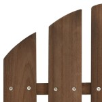 vidaXL Scaun de grădină Adirondack cu 2 locuri, maro, lemn de brad